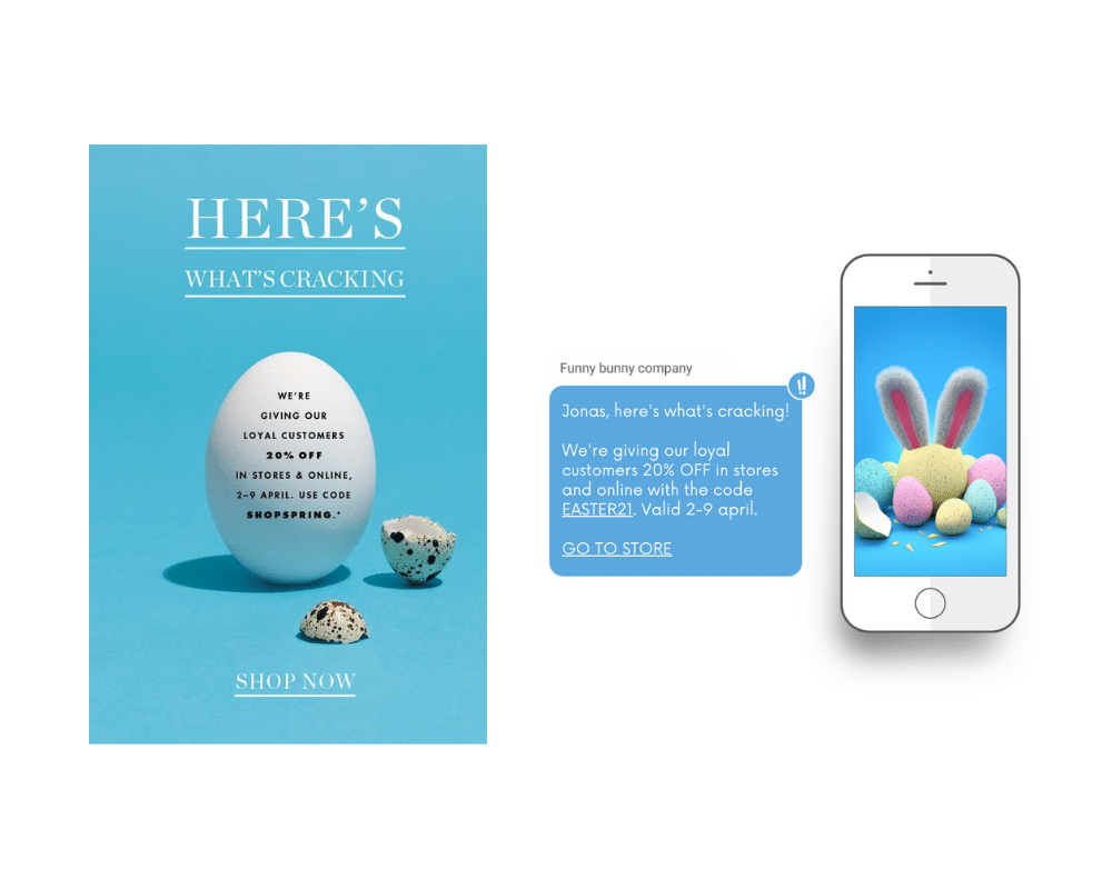 marknadsföringstips inför påsken - sms email